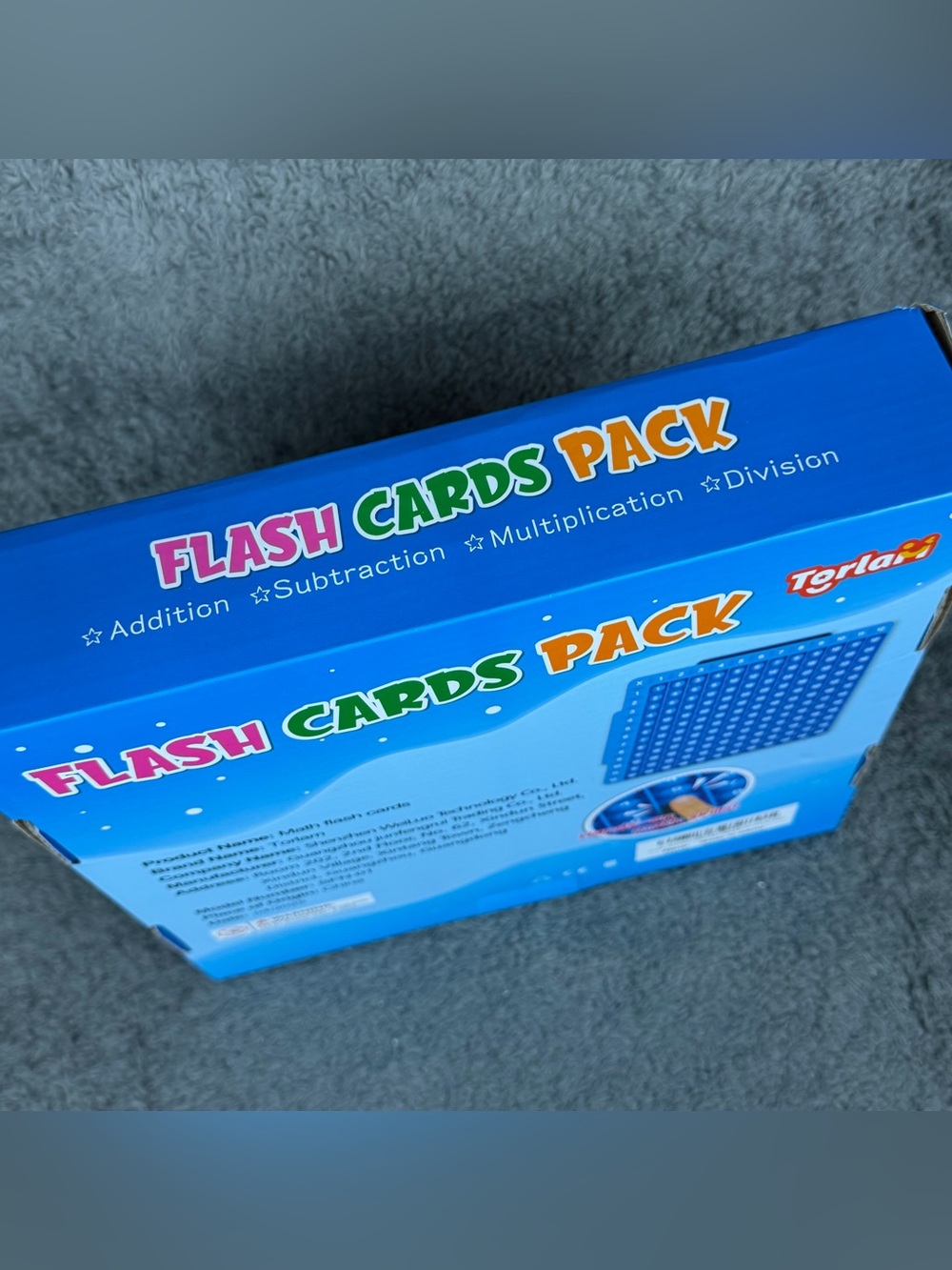 New- Math Flash Cards + Math Board, Multiplication Times Table Chart Fidget - Picture 3 of 7
